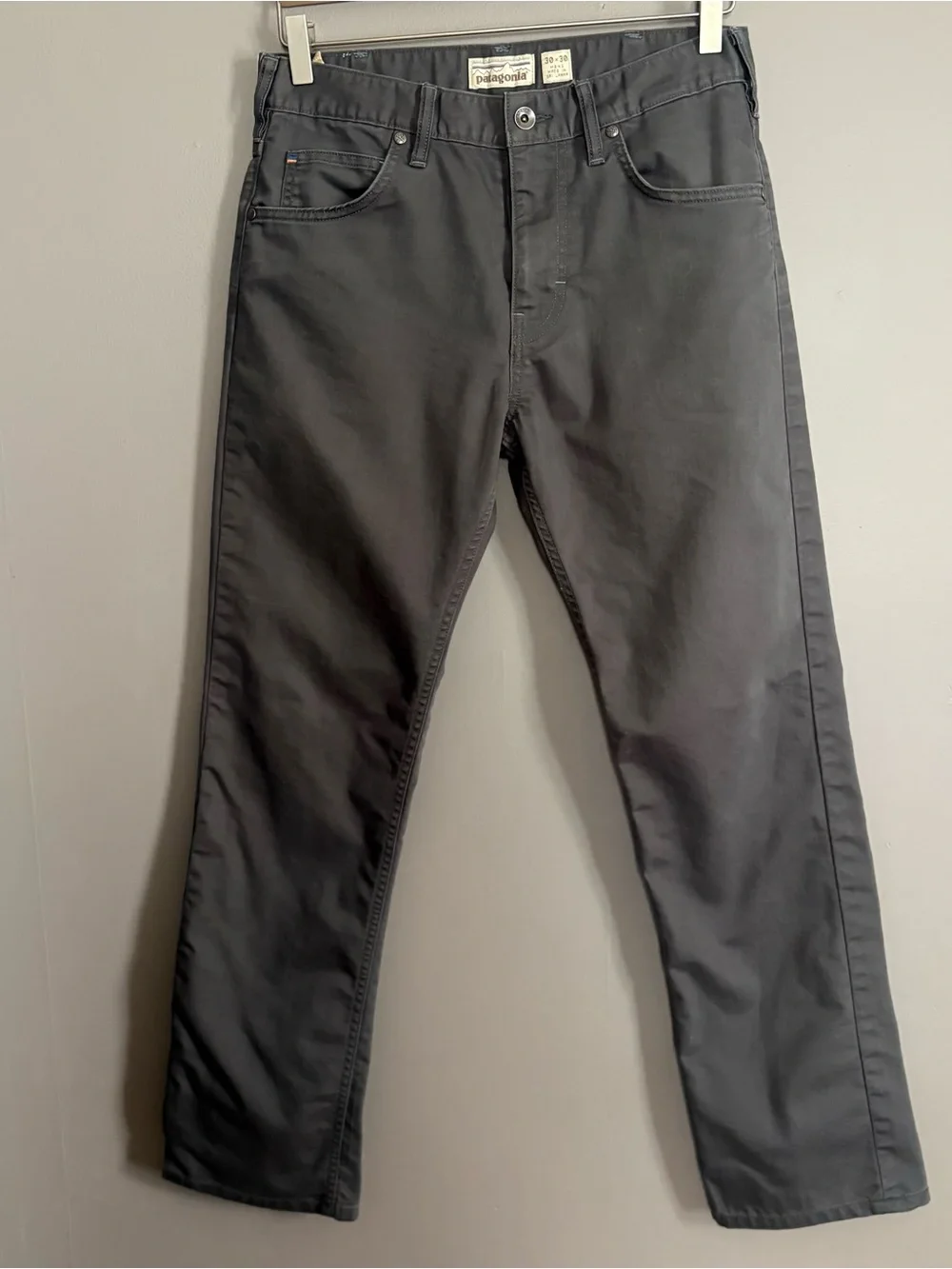 Patagonia Men's Dark Gray Straight-Fit Pants Size 30x30